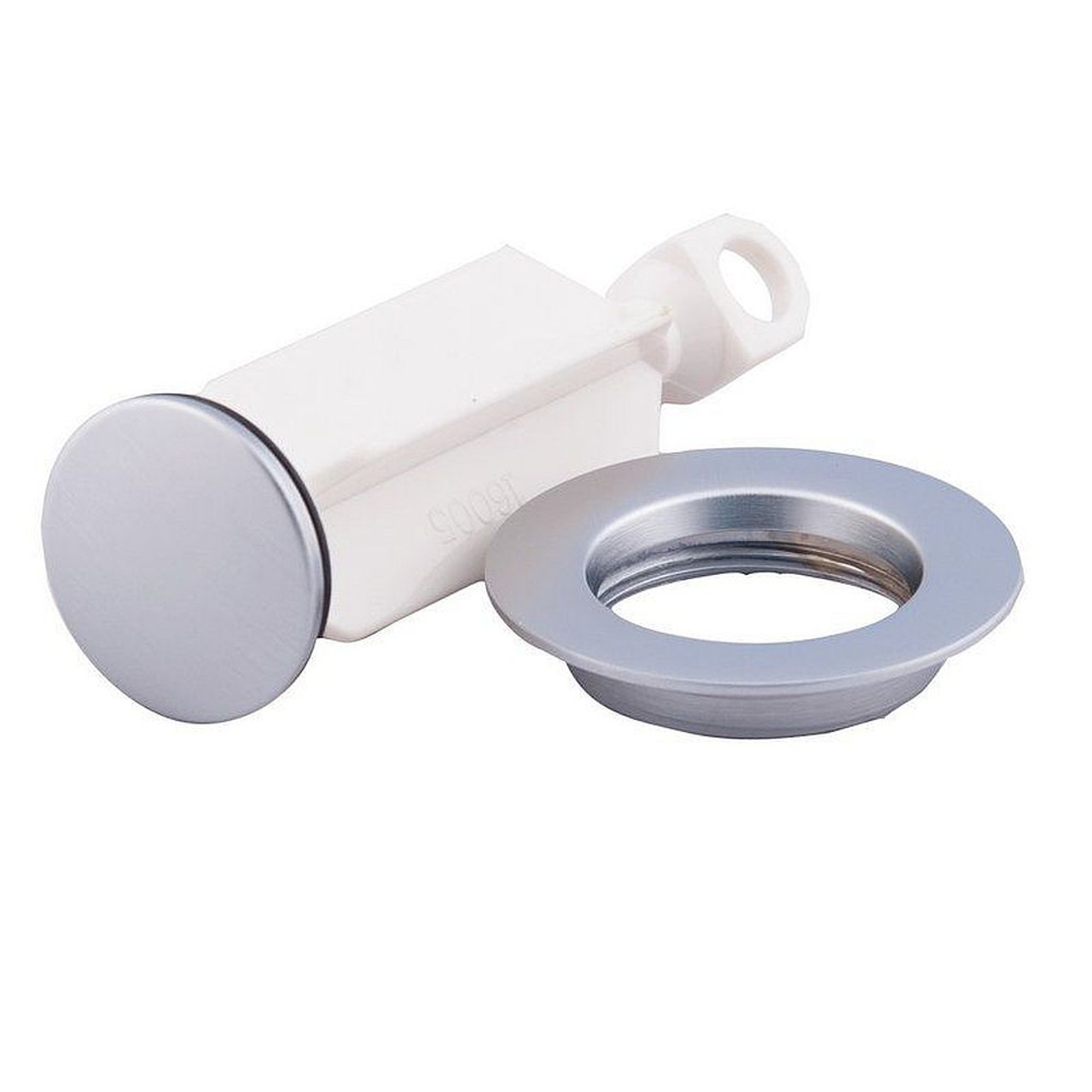 Drain Plug and Seat in Brushed Chrome