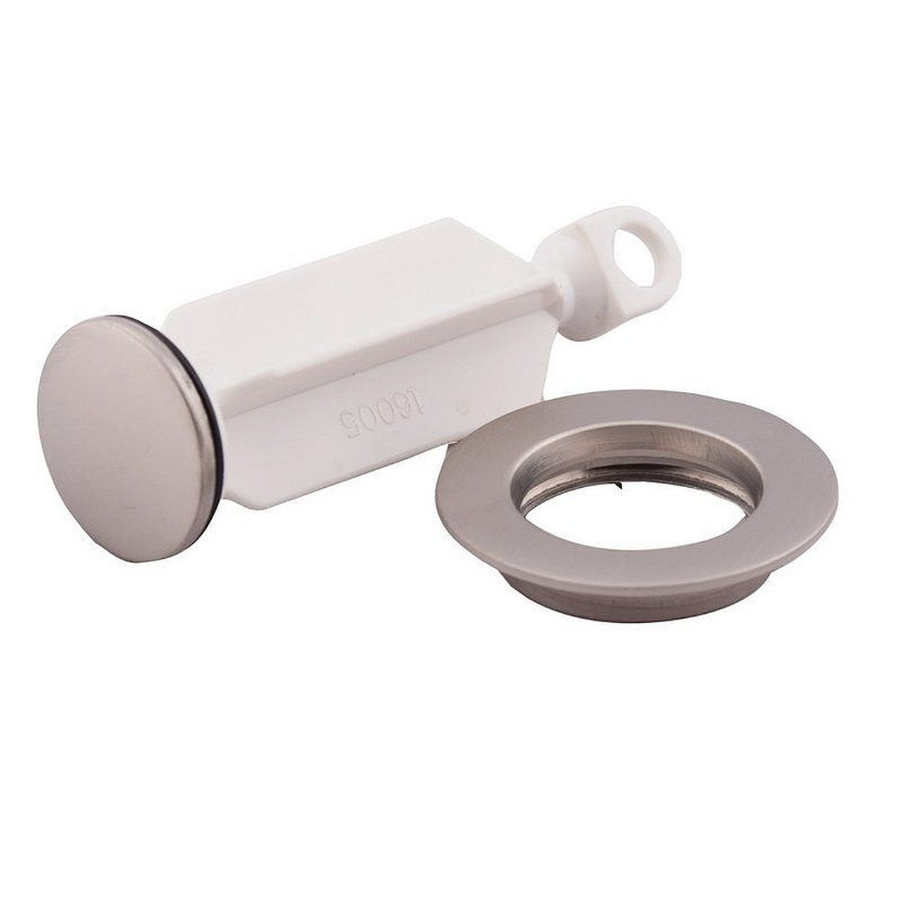Drain Plug and Seat in Brushed Nickel