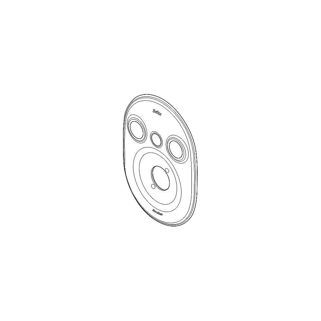 Escutcheon - 18 Series in Polished Chrome