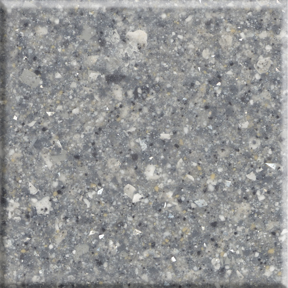 31-in X 22-in Cultured Marble Vanity Top with integral single bowl for 4" Centerset Faucet, In Midnight Chrome