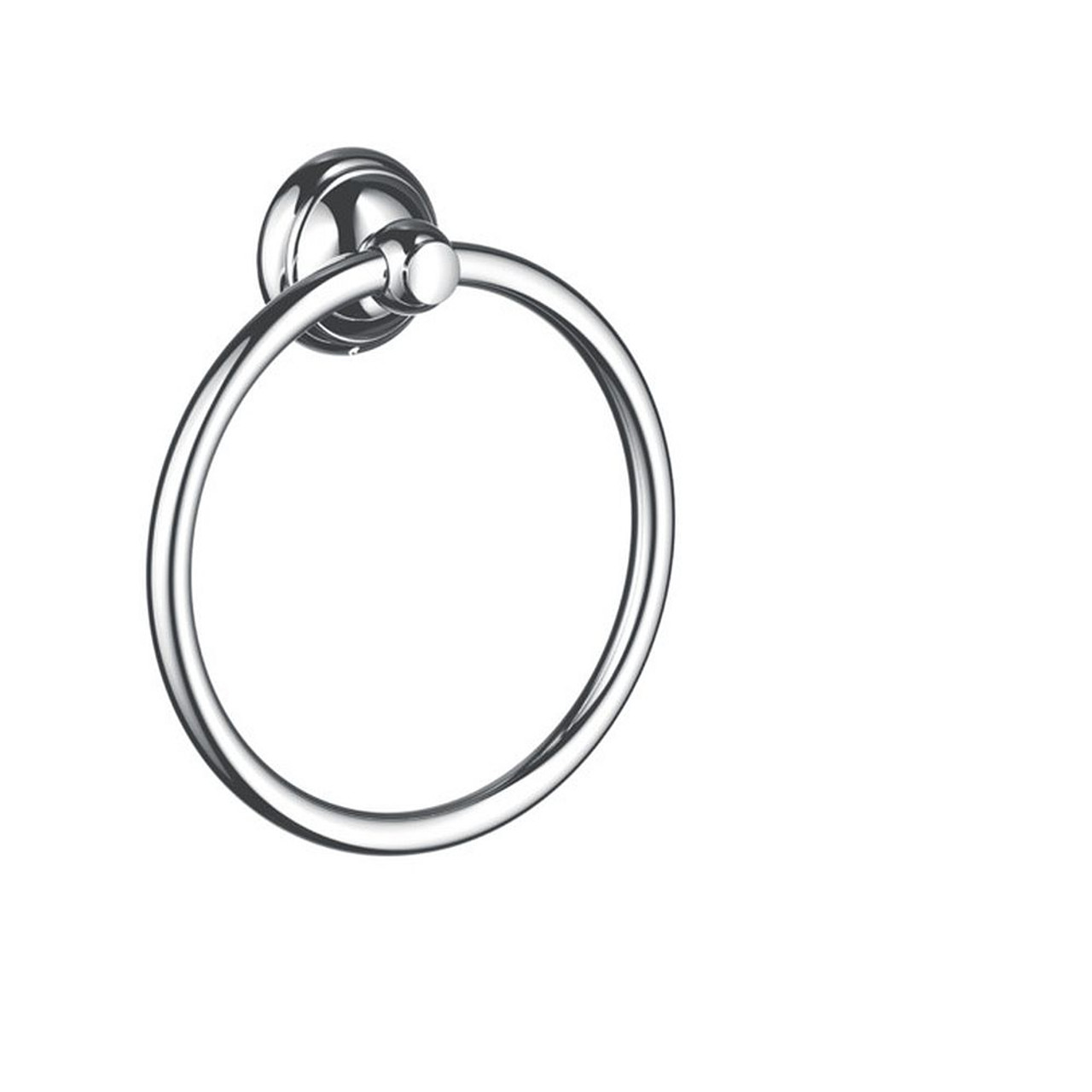 Hansgrohe 06095000 C Accessories Wall Mounted Towel Ring, In Chrome