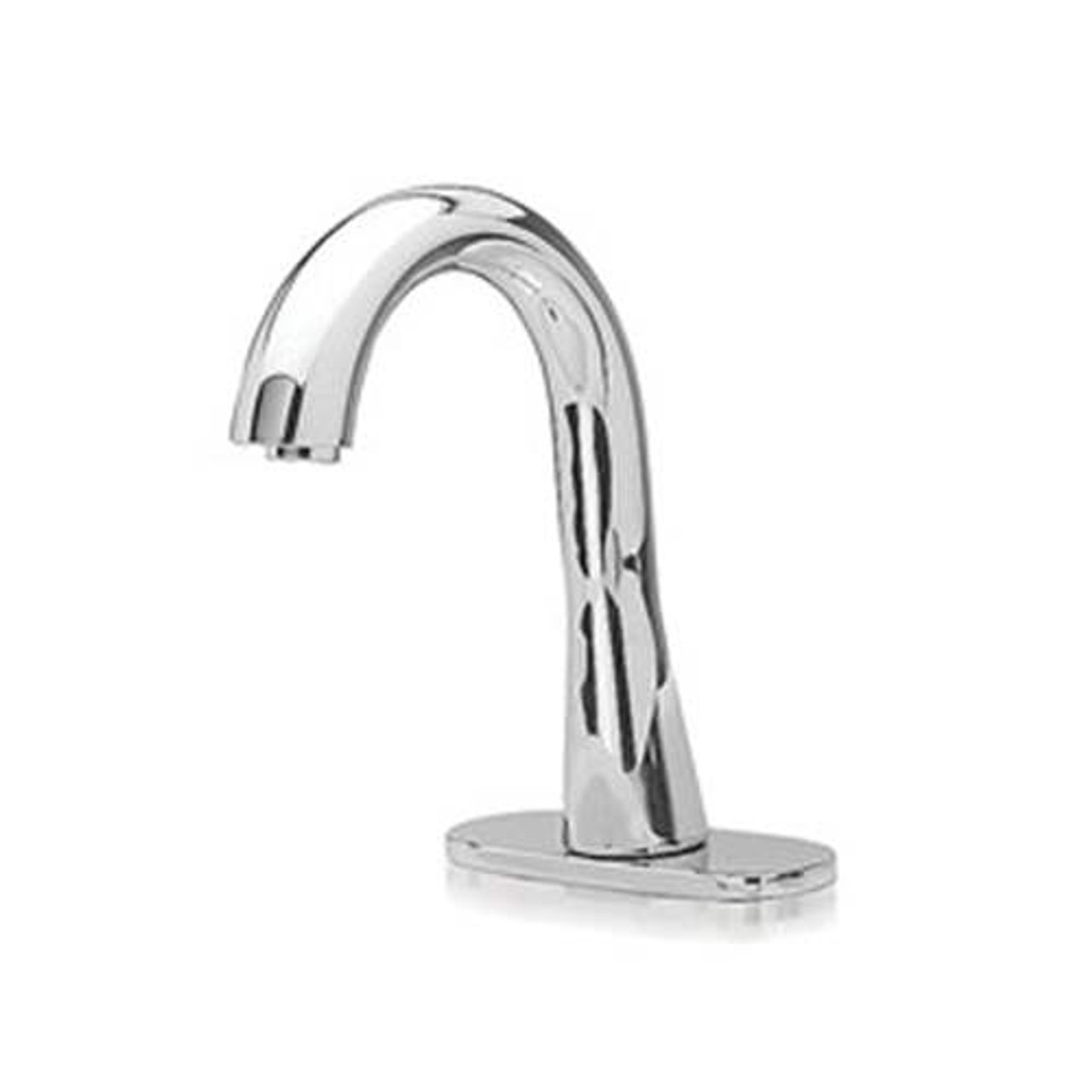 Gooseneck Electronic Bathroom Faucet with 10s Controller and Mixing Valve in Polished Chrome, 1 GPM