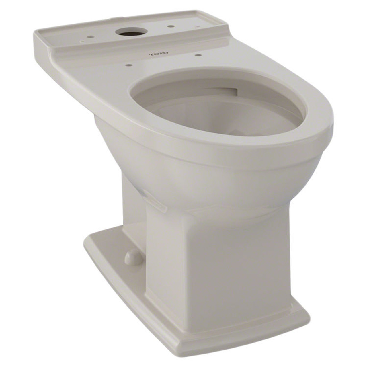 Elongated Universal Height Toilet Bowl with CeFiONtect in Bone