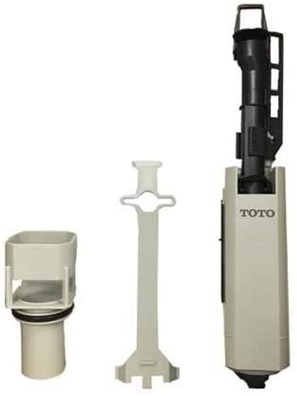 Flush Valve Assembly with Hold Down Bracket