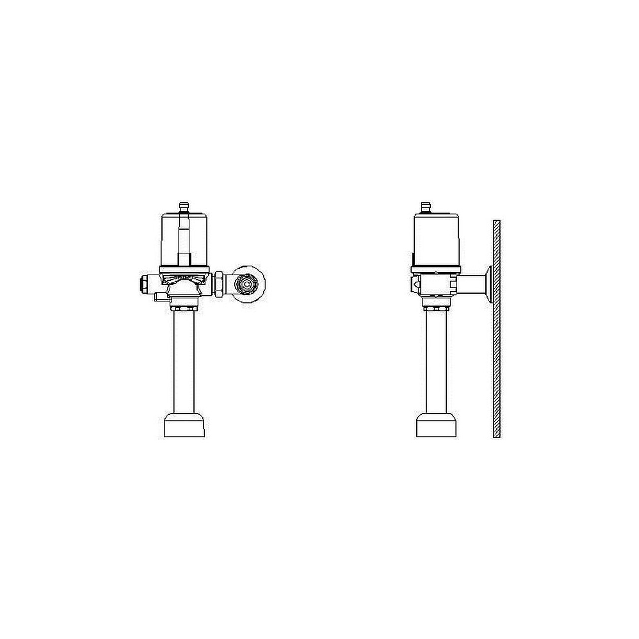 Motion Activated Flush Valve in Polished Chrome