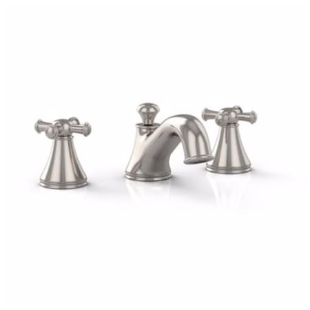 Toto TL220DD12#PN Widespread Lavatory Faucet with Cross Handles in Polished Nickel