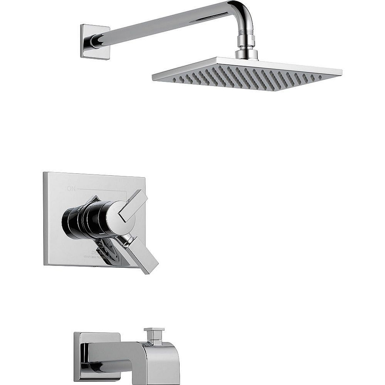 Delta T17453 Dual Function Pressure Balanced Bath and Shower Trim with Internal Volumn Control Less Rough-in in Polished Chrome
