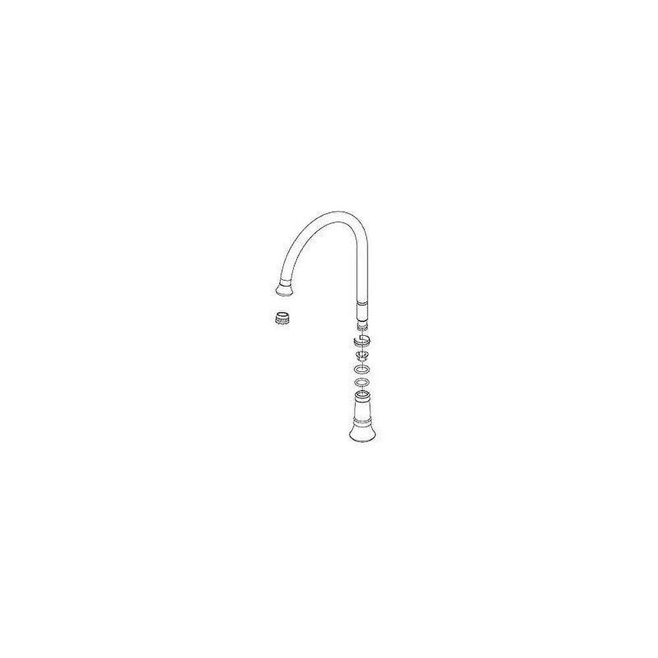 Delta RP72748 Kitchen Faucet Spout Assembly in Polished Chrome