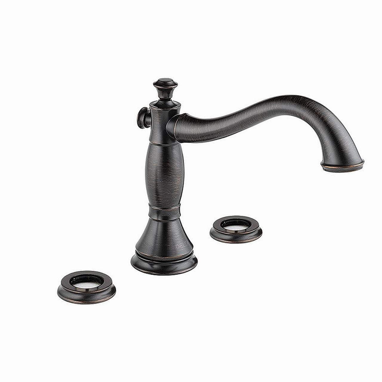 Delta T2797-RBLHP Cassidy Roman Tub Filler Less Handles in Venetian Bronze