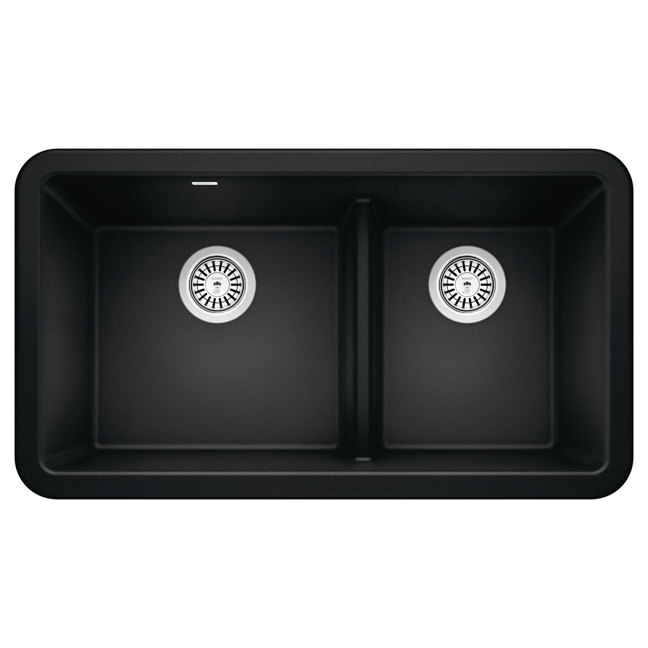 Blanco 402525 Ikon 33" Apron Low Divide in Coal Black