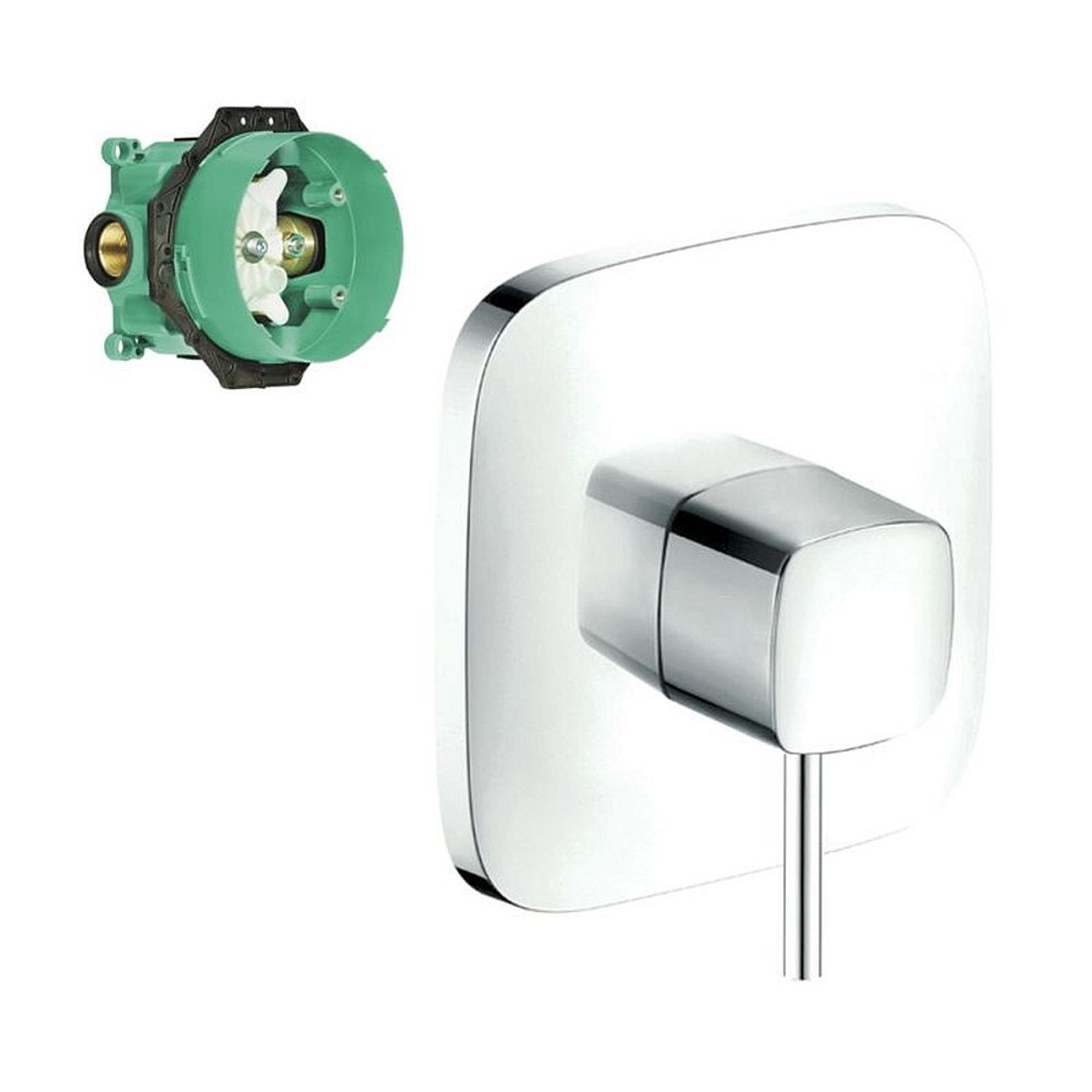Hansgrohe K15407-01850CR PuraVida Pressure Balance Trim with Rough-In in Chrome