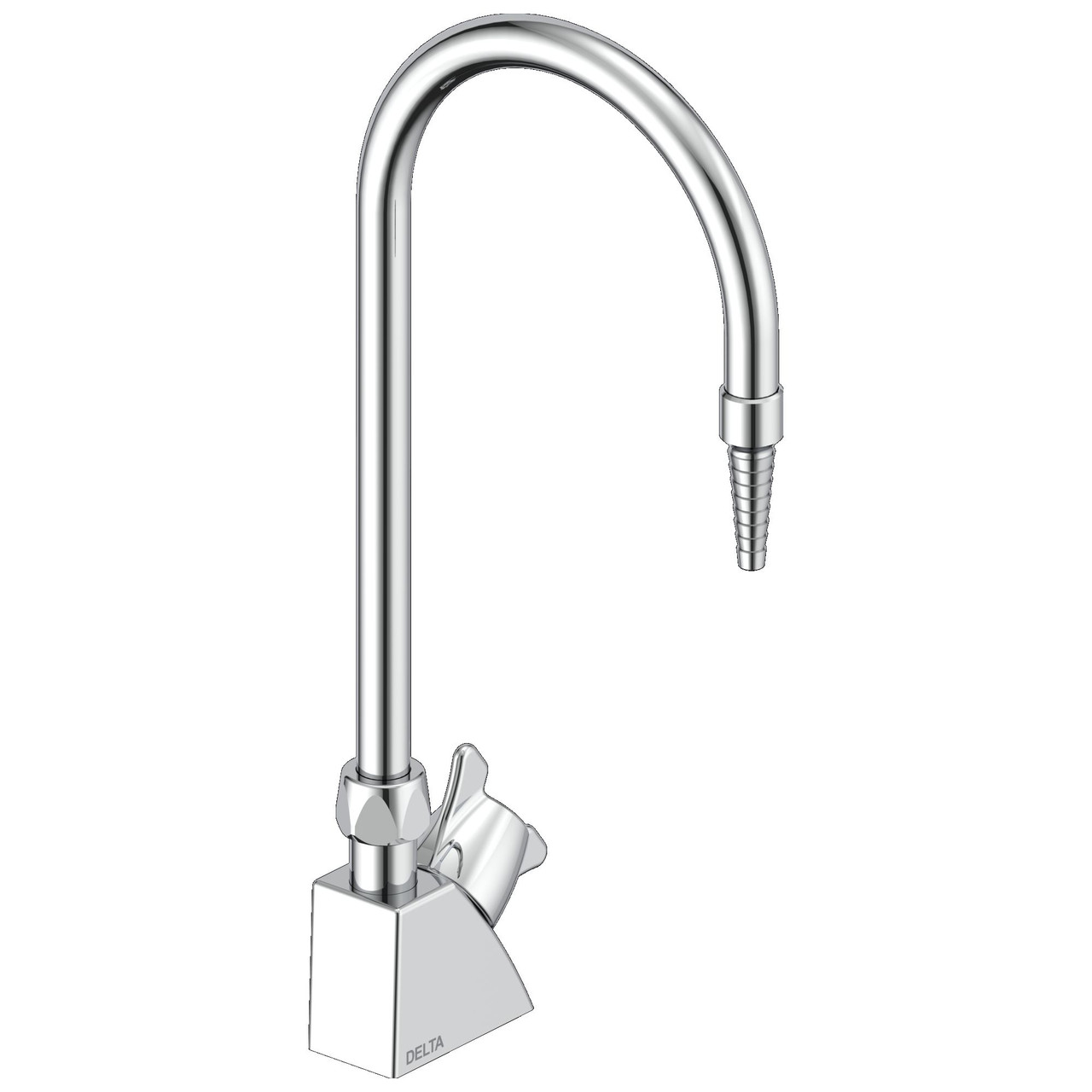 Delta W6600 6.00-in x 1.25-in x 15.00-in Single Handle Deck-Mount Water Faucet, Chrome