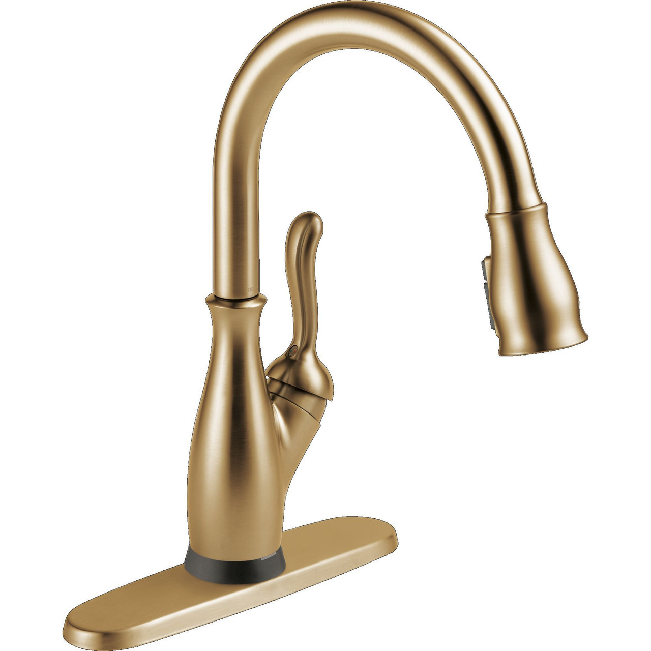 Delta 9178TLV-CZ-DST Leland 11.63-in x 10.75-in x 15.38-in VoiceIQ Kitchen Faucet with Touch2O with Touchless Technology, Champagne Bronze