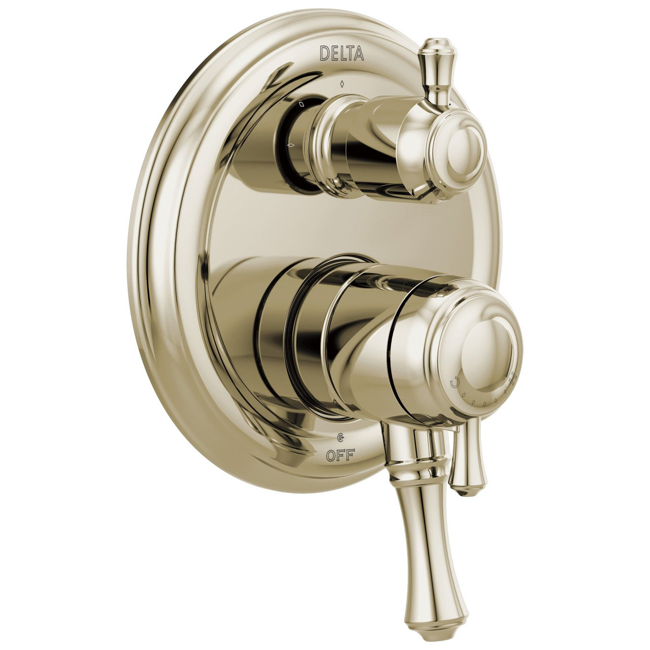 Delta T27897-PN Cassidy Traditional Monitor 17 Series Valve Trim with 3-Setting Integrated Diverter, Polished Nickel