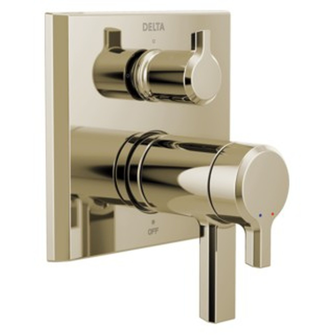 Delta T27T899-PN-PR Pivotal TempAssure 17T Series Valve Trim with 3-Setting Integrated Diverter, Lumicoat Polished Nickel