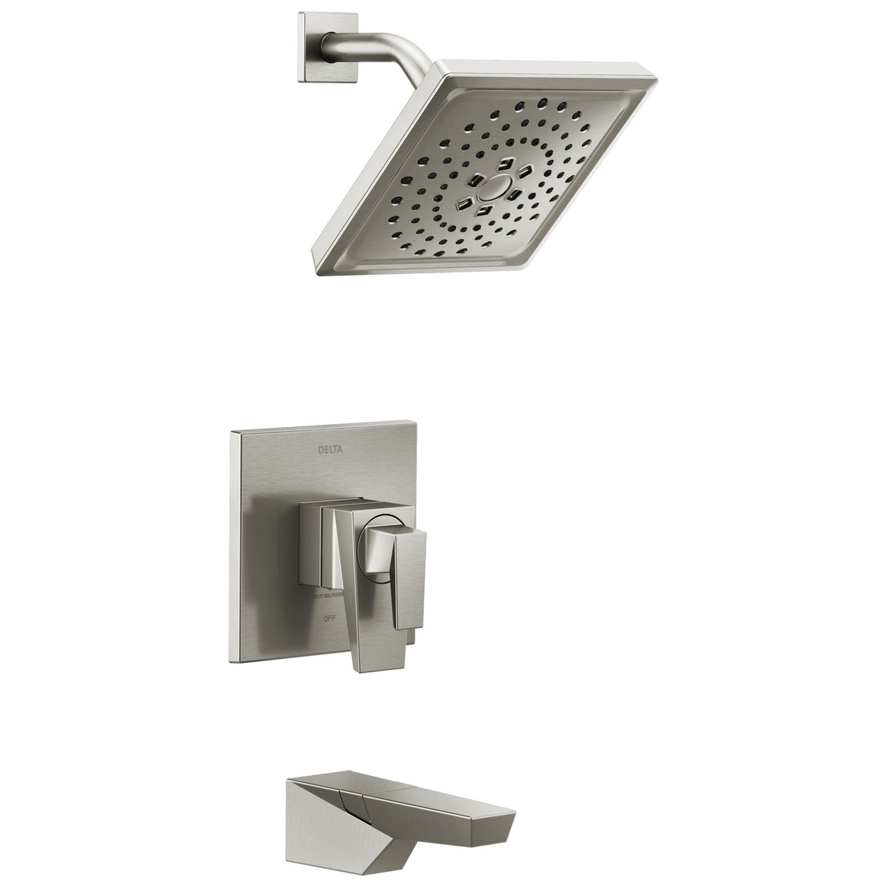 Delta T17443-SS-PR Trillian 17 Series H2Okinetic Tub Shower Trim, Lumicoat Stainless