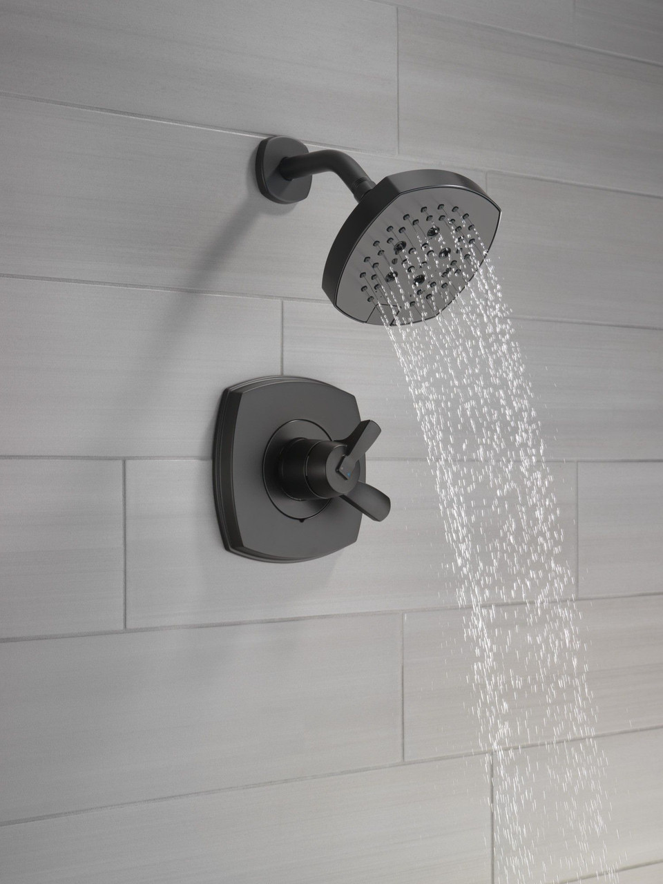 Delta T17276-BL Stryke 17 Series Shower Only, Matte Black