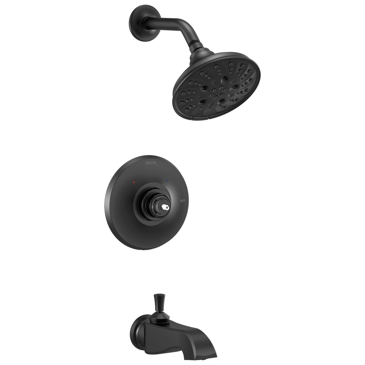 Delta T14456-BLLHP Dorval Monitor 14 Series Shower Trim Less Handle, Matte Black