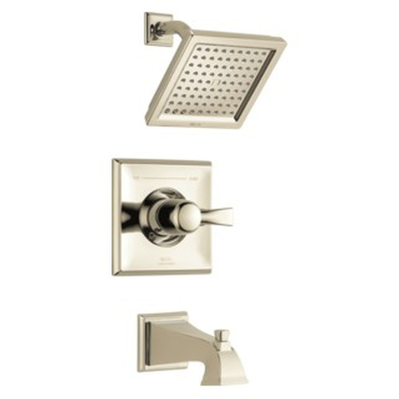 Delta T14451-PN-WE Dryden Monitor 14 Series Tub & Shower Trim, Polished Nickel