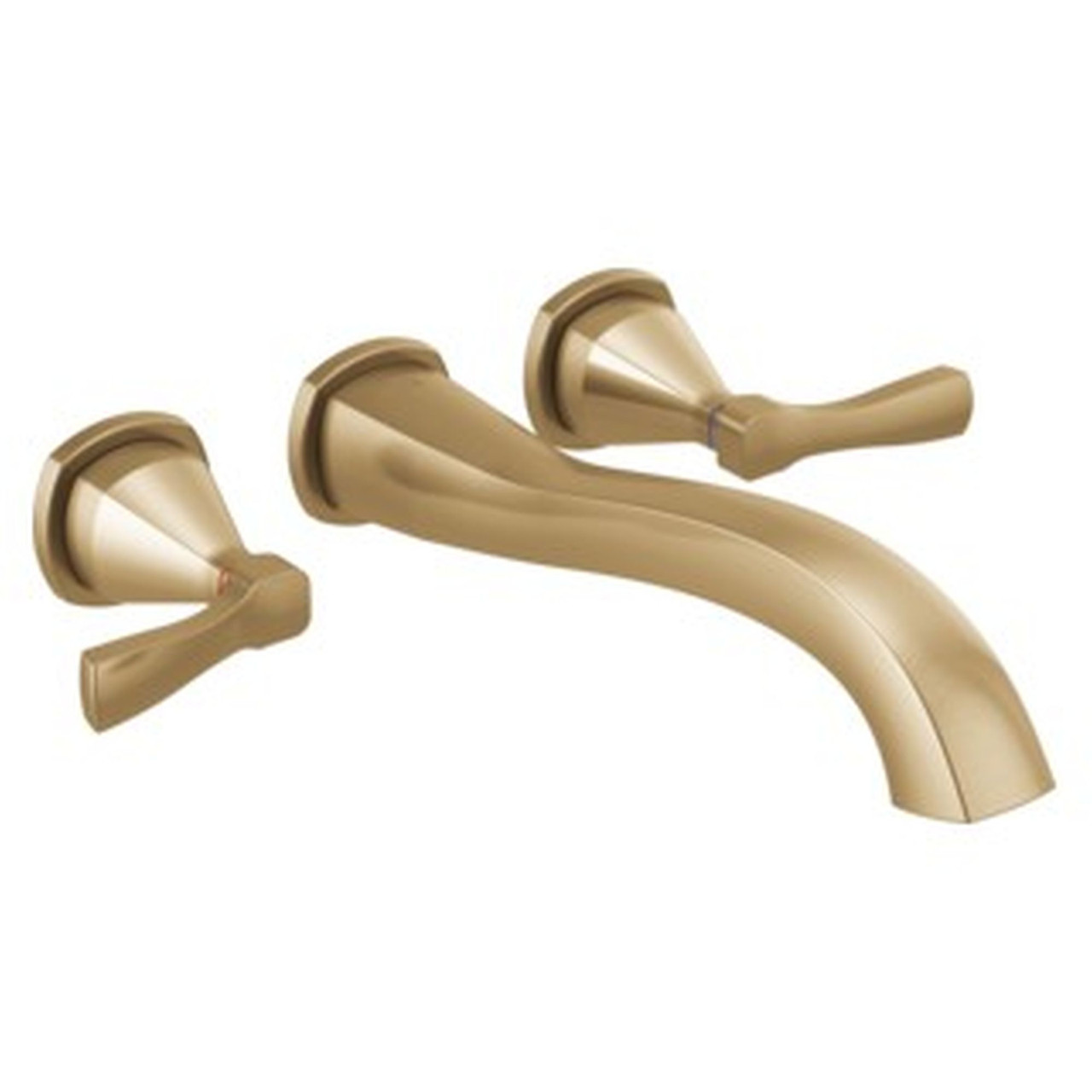 Delta T5776-CZWL Stryke Delta Stryke Wall Mounted Tub Filler, Champagne Bronze