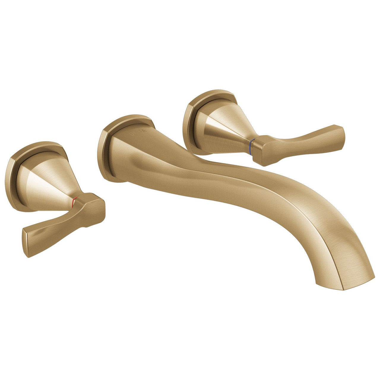 Delta T5776-CZWL Stryke Delta Stryke Wall Mounted Tub Filler, Champagne Bronze