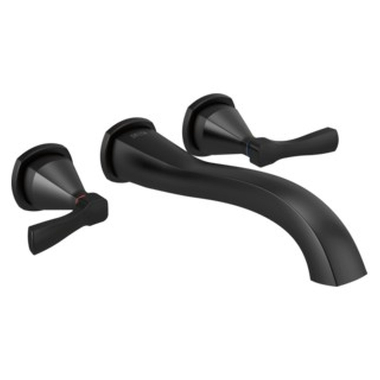 Delta T5776-BLWL Stryke Delta Stryke Wall Mounted Tub Filler, Matte Black