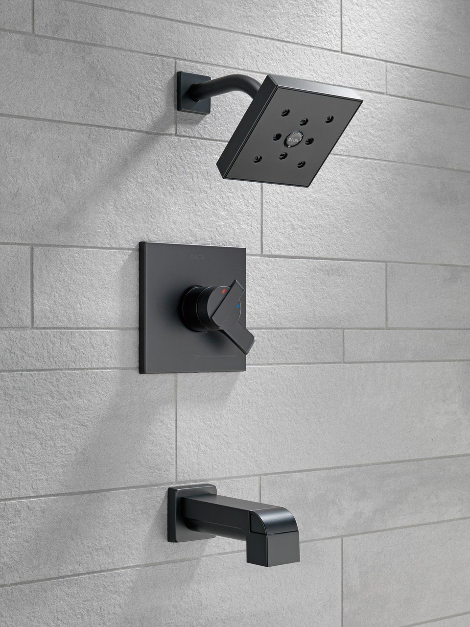 Delta T17467-BL Ara Monitor 17 Series H2Okinetic Tub & Shower Trim, Matte Black