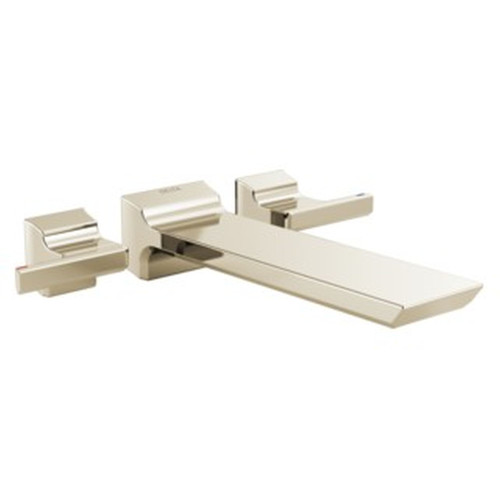 Delta T5799-PN-PR-WL Pivotal Delta Pivotal Wall Mount Tub Filler Trim, Lumicoat Polished Nickel
