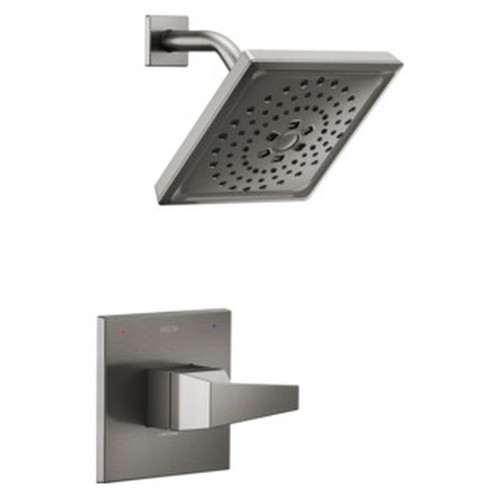 Delta T14243-KS-PR Trillian 14 Series H2Okinetic Shower Only Trim, Lumicoat Black Stainless