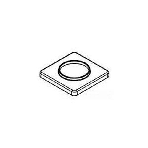 Handle Escutcheon for Two-Handle Bathroom Faucet in Brushed Nickel
