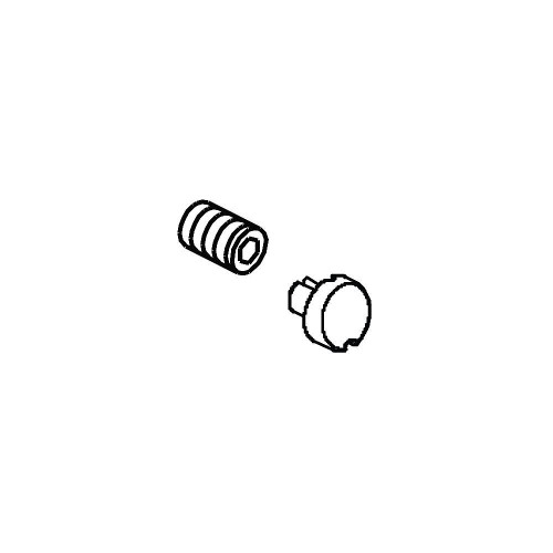 Delta RP72714PN Set Screw and Button in Brilliance Polished Nickel 