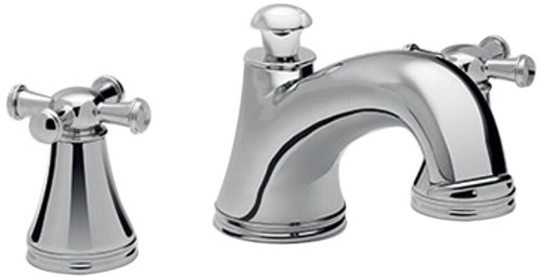 Toto TB220DD#CP Deck Mount Tub Filler Trim with Cross Handles in Polished Chrome