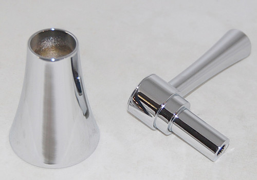 Lavatory Metal Handle Assembly in Polished Chrome