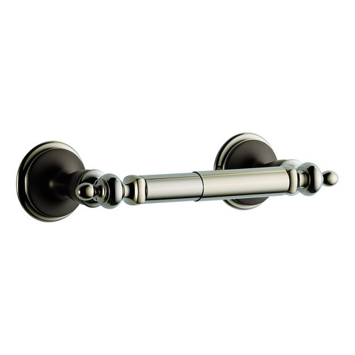 Tissue Holder in Polished Nickel/Cocoa Bronze