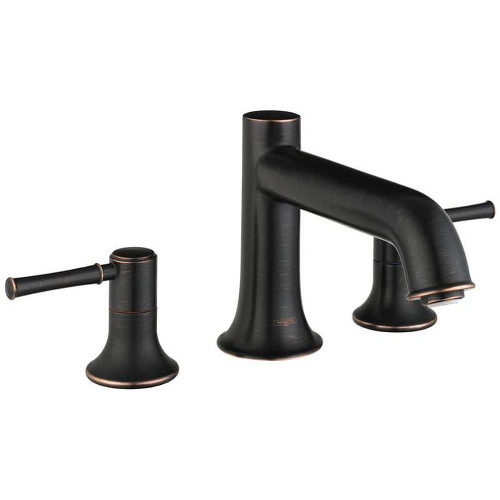Hansgrohe 14313921 Talis C Roman Tub Filler Faucet Non Diverter with Metal Lever Handles Less Valve in Rubbed Bronze