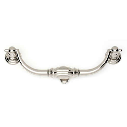 Alno Tuscany A233-6-PN Bail Pull Traditional in Polished Nickel