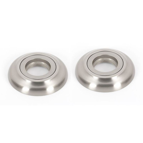 Grab Bar Brackets Transitional 3-in in Satin Nickel