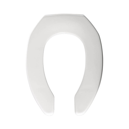 Bemis Commercial 2155CT 000 Plastic Elongated Toilet Seat in White