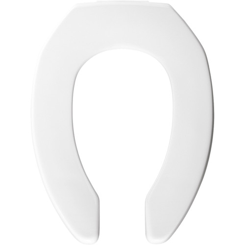Bemis Medical Assistance 2L2155T 000 Plastic Elongated Toilet Seat in White