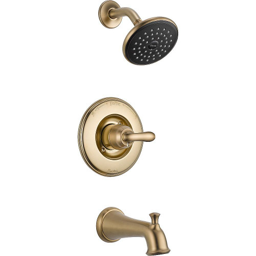 Single Function Pressure Balanced Bath and Shower Trim Less Rough-in in Champagne Bronze