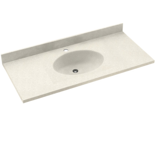 Swan CH1B2225-018 Solid Surface 25-in x 22-in Integral Single Sink Bathroom Vanity Top in Bisque
