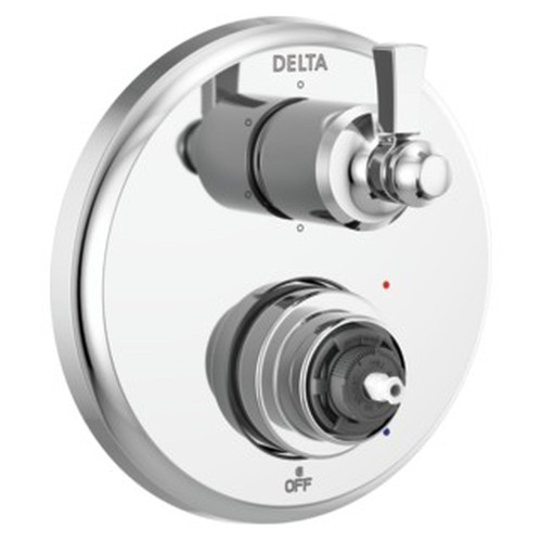 Delta T24956-LHP Dorval Traditional 2-Handle Monitor 14 Series Valve Trim with 6 Setting Diverter, Chrome