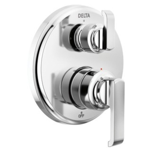 Delta T24889-PR Tetra 14 Series Integrated Diverter Trim with 3-Setting, Lumicoat Chrome