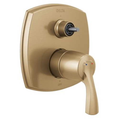 Delta T24876-CZLHP Stryke 14 Series Integrated Diverter Trim with Three Function Diverter Less Diverter Handle, Champagne Bronze