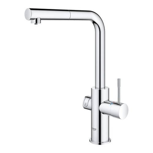 Grohe 31608002 Blue 1.75 GPM Professional Kitchen Faucet Starter Kit in StarLight Chrome