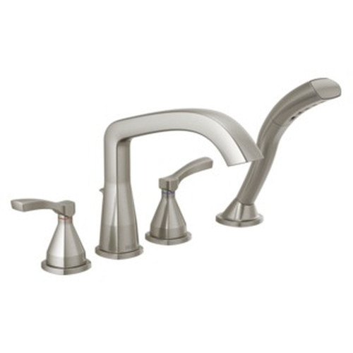 Delta T4776-SS Stryke Delta Stryke Four Hole Roman Tub Trim, Stainless