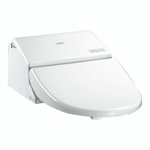 Elongated Closed Front Toilet Seat with Lid and Washlet in Cotton
