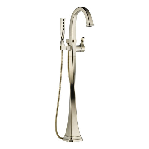 Single Handle Freestanding Tub Filler Trim in Brushed Nickel