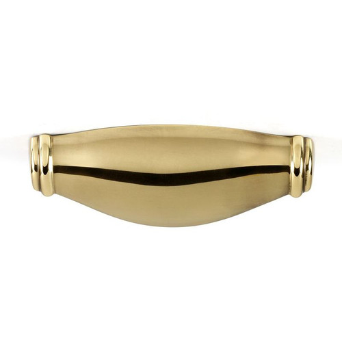 Alno Charlie's Collection A626-3-PA Cup Pull Transitional in Polished Antique