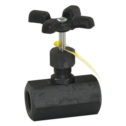 Globe Valve Angle Style, FNPT, Carbon Steel, 1/2-in